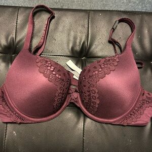 Victoria’s Secret size 36B burgundy bra.  Body by Victoria.  New with tags.